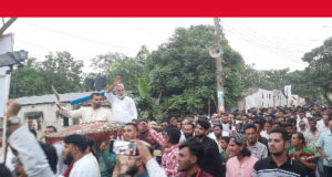 সিদ্ধিরগঞ্জের ১০নং ওয়ার্ডে বিএনপির প্রার্থী মান্নানের ধানের শীষের ভোট প্রার্থনা ও লিফলেট বিতরণ