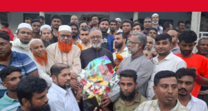 রূপগঞ্জে গোলাম ফারুক খোকনকে অভিনন্দন