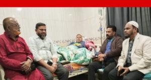 ডেঙ্গু জ্বরে আক্রান্ত আনিসুল ইসলাম সানির শয্যাপাশে বিএনপি নেতারা